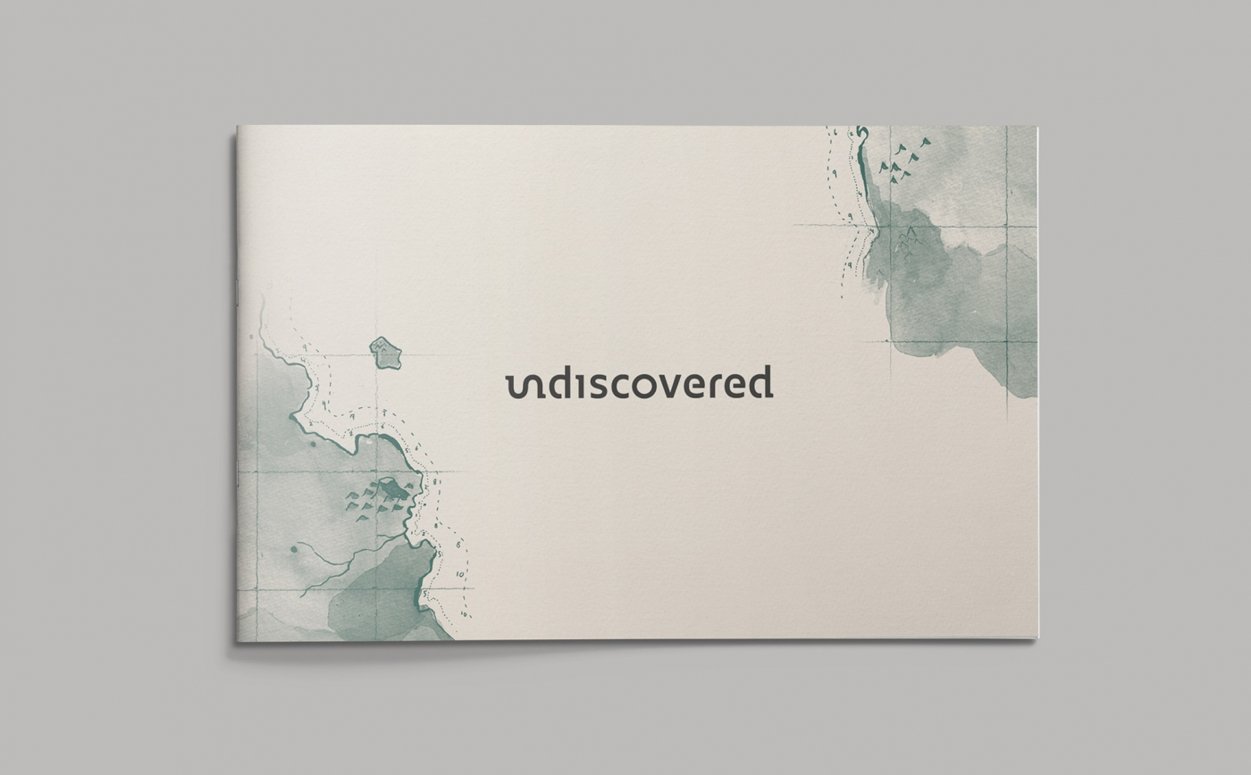 Omslag brochure Undiscovered reisbureau