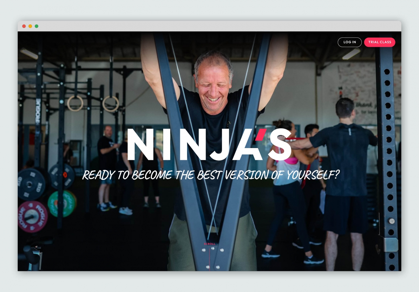 Homepage desktop website Ninja's CrossFit Homepage desktop website Ninja's CrossFit