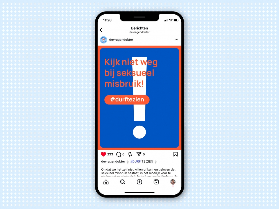 Instagram post voorbeeld voor De Vragendokter Instagram post voorbeeld voor De Vragendokter